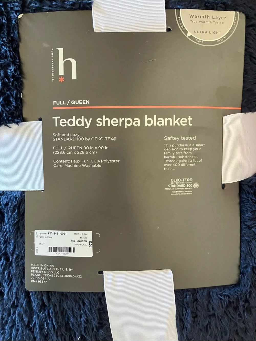 New with tags Teddy Sherpa queen blanket